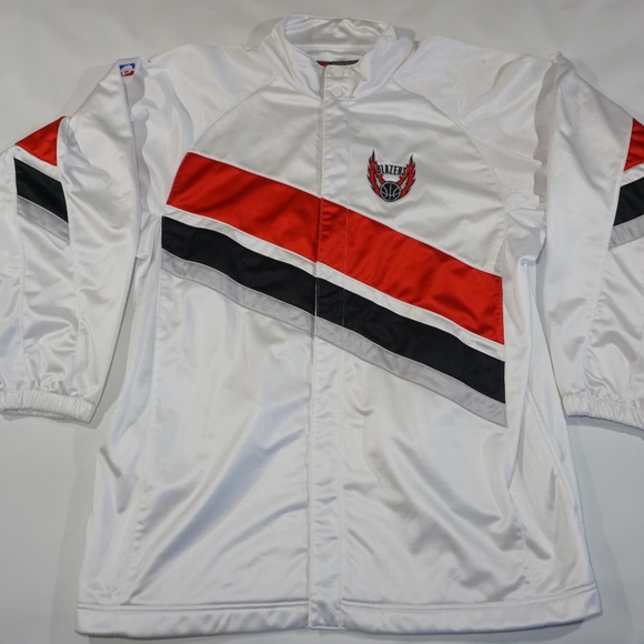trail blazers warm up jacket
